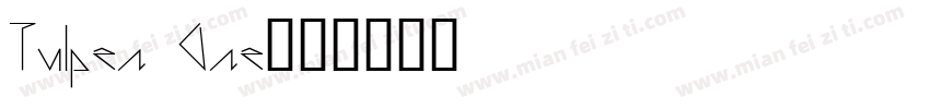Tulpen One字体转换